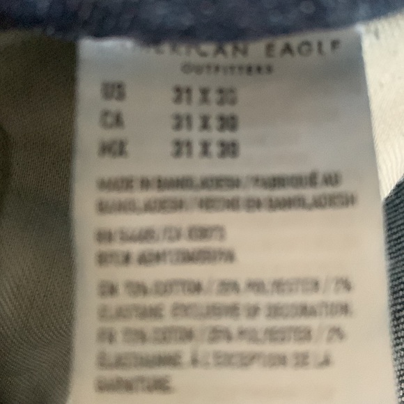 Mens American Eagle slim straight jeans - Picture 5 of 6